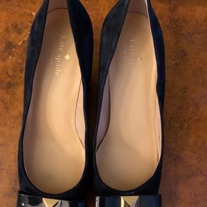 Kate Spade Suede Navy Blue Wedges, 9.5M